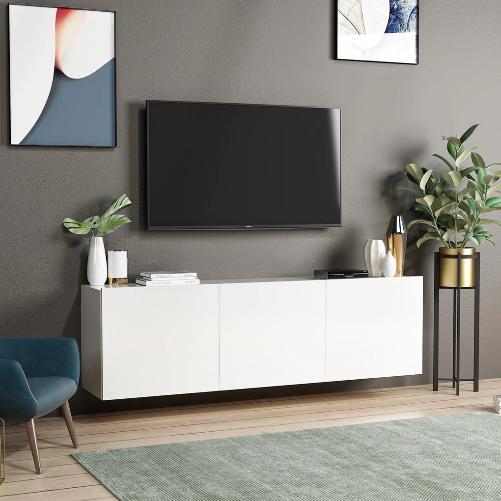 TV stolík/skrinka Whity. Akcia -21%. Vlastná spoľahlivá doprava až k Vám domov. 1067112