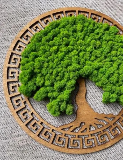 Strom na stenu z machu Kaladrius 50 cm