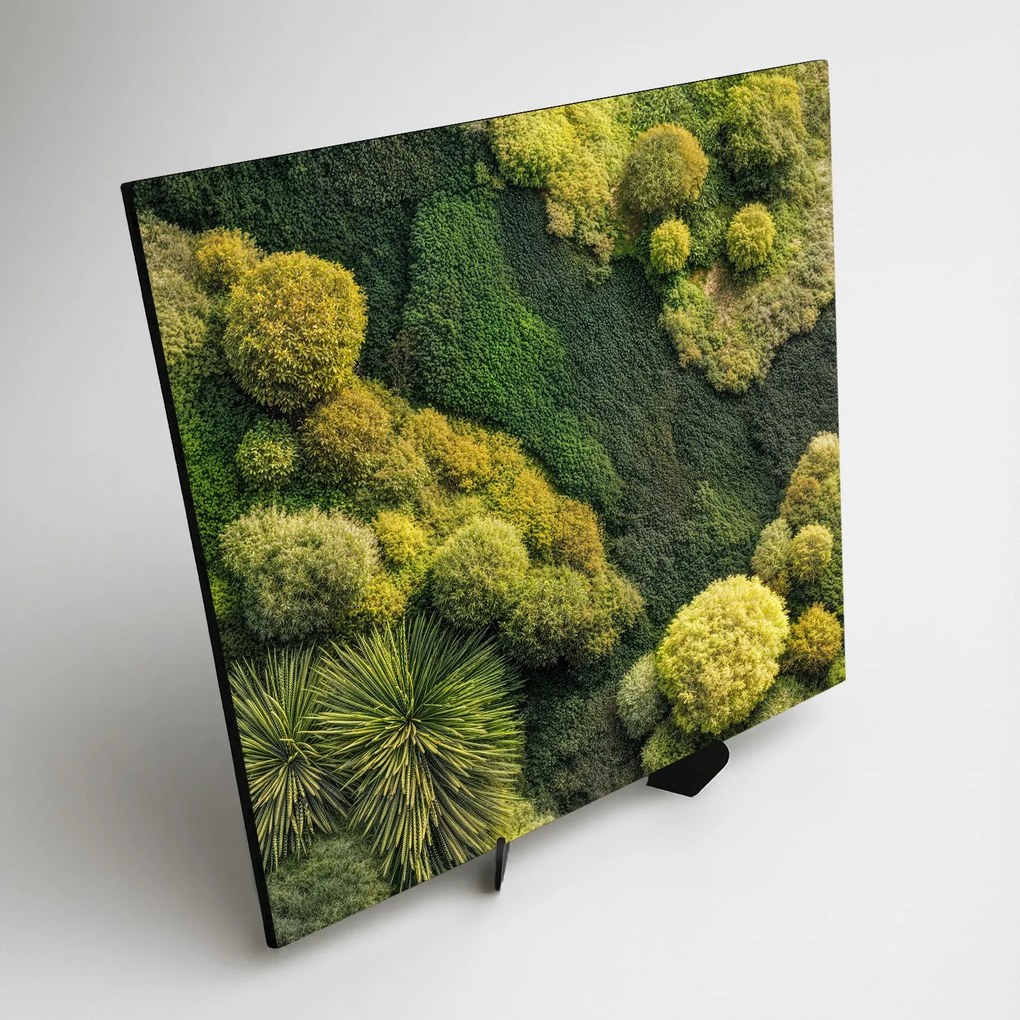 DUBLEZ | Machový obraz - Zelená oáza (imitácia)