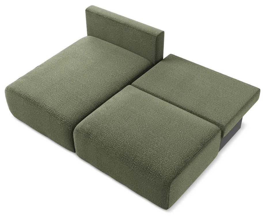 Zelená rozkladacia/s úložným priestorom rohová pohovka (ľavý roh) Kalena – Makamii