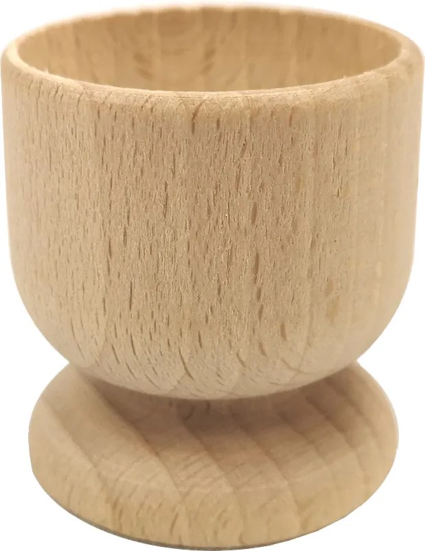 AMADEA Drevený kalíšok na vajíčko, masívne drevo, veľkosť 5 cm