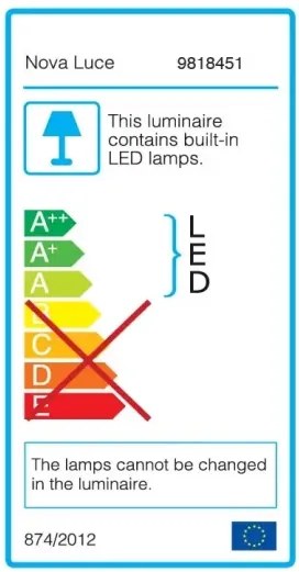 LED stropné svietidlo Luton 55 Hnedá