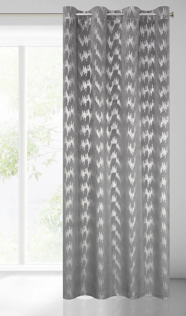 ZATEMŇOVACÍ ZÁVES NA KRÚŽKOCH CHILL 140X250 CM STRIEBORNÁ