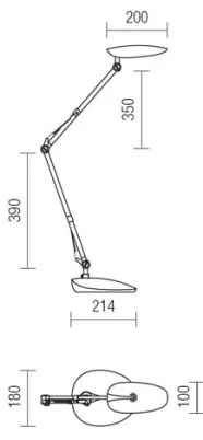 Redo 01-1036 - LED Stolná lampa KEPLER VEIOZA LED/6.5W/230V