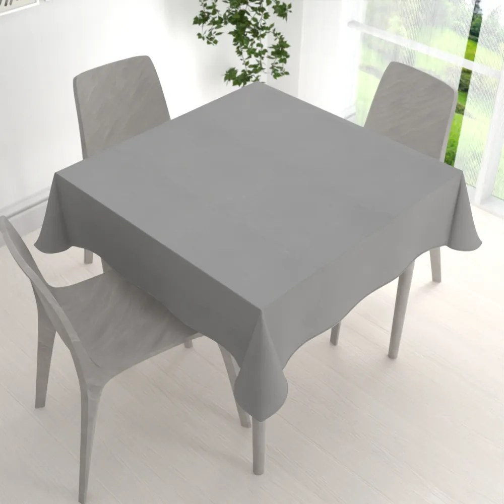 Biante Teflónový štvorcový obrus - Paris TF-019 Sivý 140x140 cm
