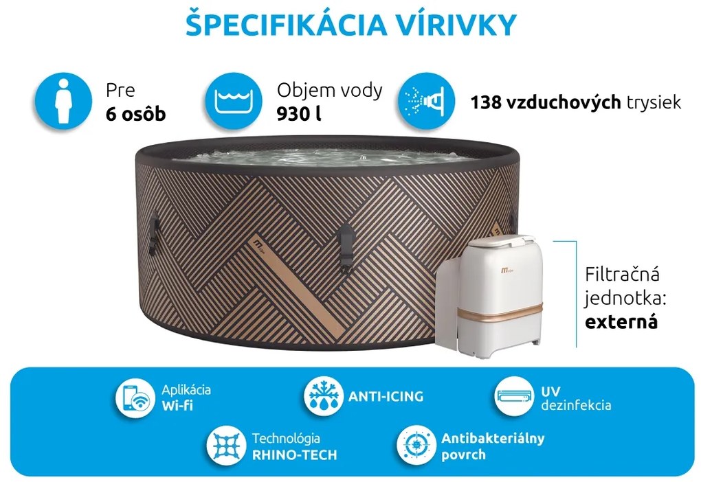 Mspa | Vírivý bazén MSPA Mono F-MO062W | 11400276