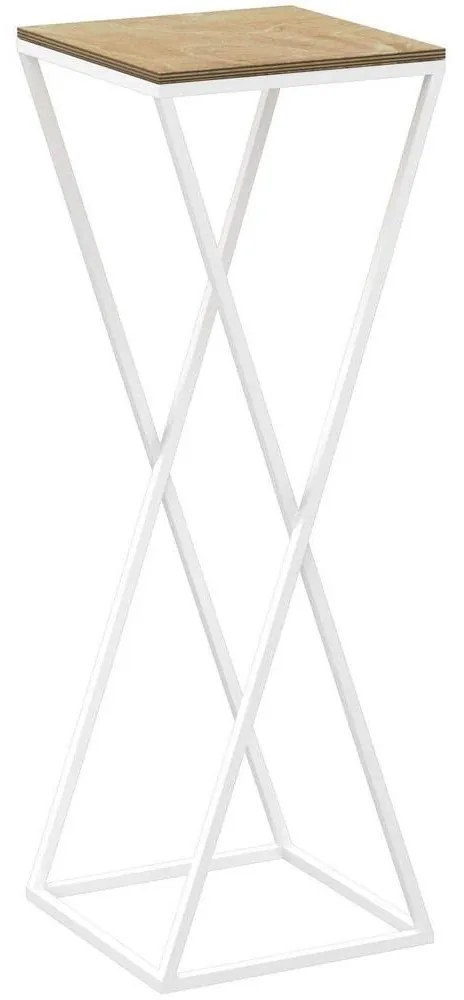 Stojan na kvety 70x24 cm biela