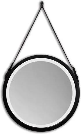 Gaudia LED Zrkadlo v ráme Belt Veľkosť zrkadla: 45 x 45 cm, Farba rámu: Strieborný