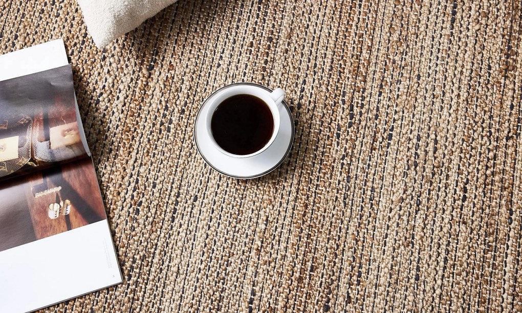 Diamond Carpets India, Ručne viazaný kusový koberec Agra Street 75 Natural Black, 160x230, béžová, chodba / predsieň