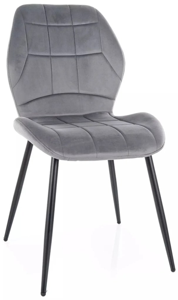 Stolička Jake Velvet sivá