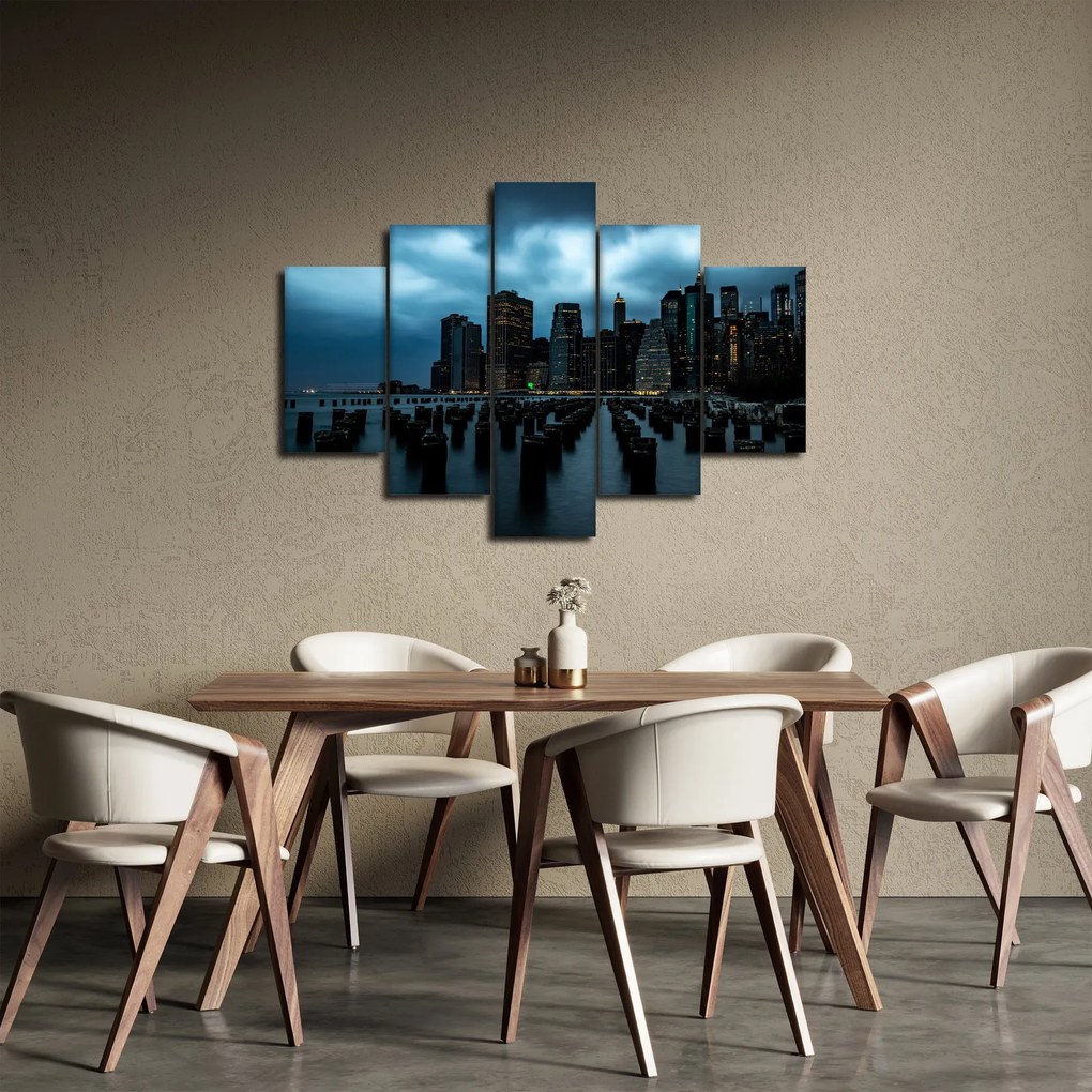 Obraz - Pohľad na mrakodrapy New Yorku (150x105 cm)