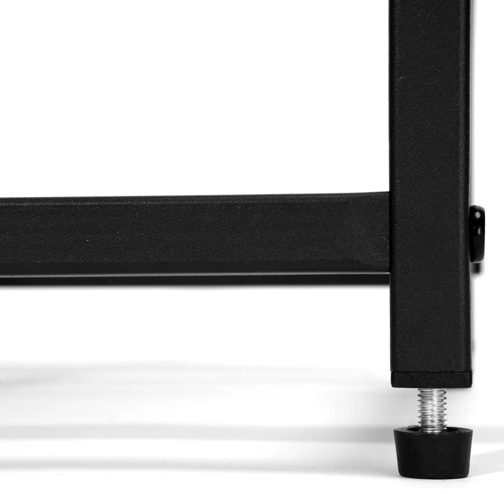 Kvetinový stojan Loft Arben 60 cm čierny/dub Craft