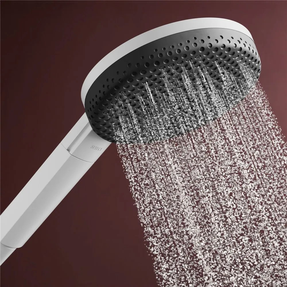 HANSGROHE Raindance Alive Select S sprchová súprava, ručná sprcha 3jet EcoSmart priemer 125 mm, 65 cm sprchová tyč Unica E Puro, jazdec Easy Slide a sprchová hadica 160 cm, matná biela, 24600700