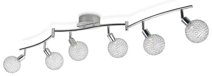 Philips 50161/11/PN - Bodové svietidlo MYLIVING NET 6xG9/28W/230V