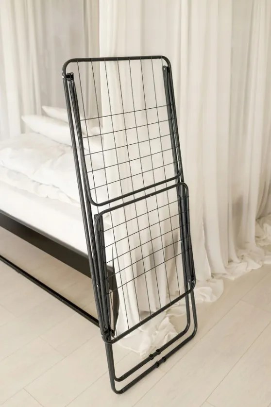 Erga Model 107 Black, sušiak na bielizeň 178,5x54x104,5 cm, čierna, ERG-SEP-10SUSLA107BLA
