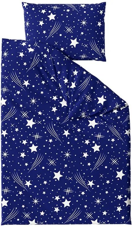 Polybavlnené obliečky NIGHT SKY POLY modré Rozmer obliečky: 70 x 90 cm | 140 x 200 cm