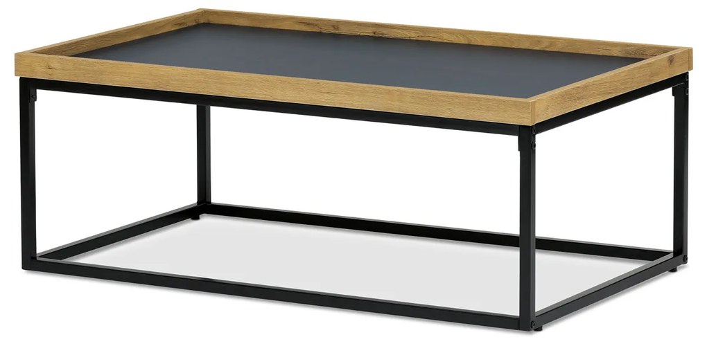 Konferenčný stôl s hranou a obvodovou podnožou, 100 x 60 x 39 cm