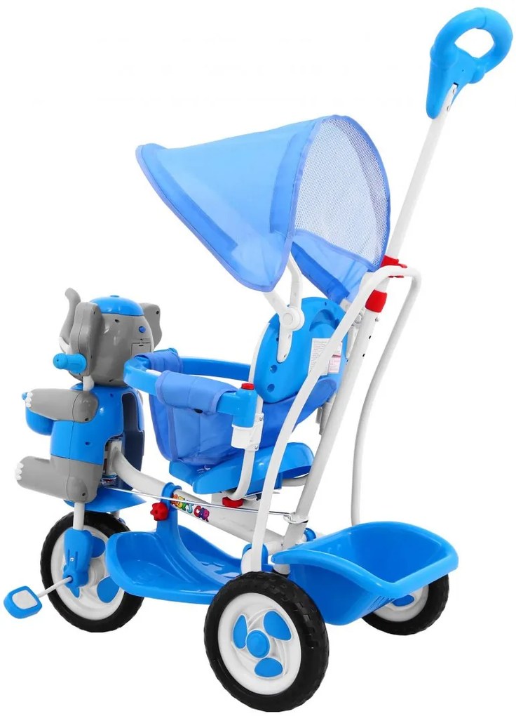 Trojkolesový bicykel Happy Blue Elephant B35-2