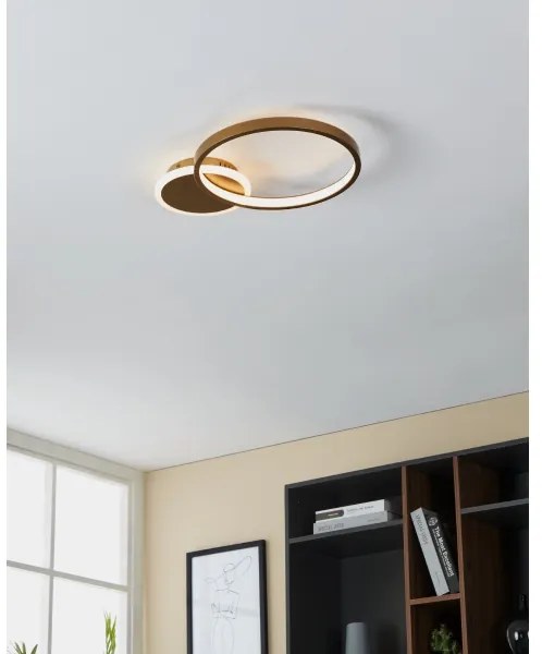 Eglo 900423 - LED Stmievateľné stropné svietidlo GAFARES LED/15W/230V zlatá + DO