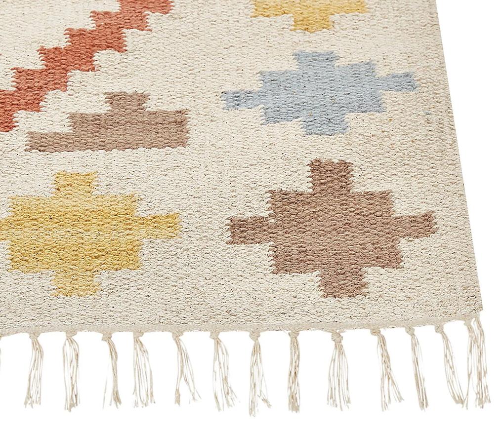Bavlnený kelímový koberec 200 x 300 cm viacfarebný ATAN Beliani