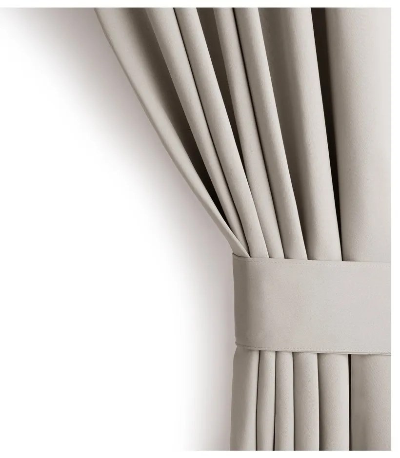 Béžový zatemňovací termo záves 140x270 cm Pleat – Restilo