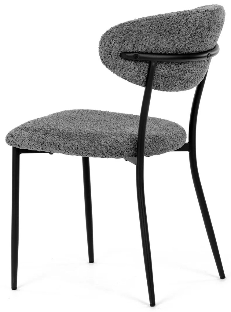 Autronic - Židle jídelní, šedá látka, černé kovové nohy. - CT-W1021 GREY2 AKCE