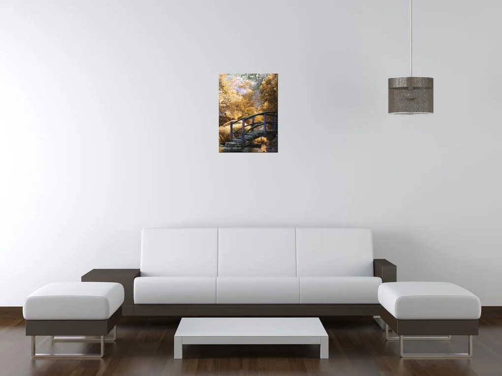 Gario Obraz na plátne Zlatá Japonská záhrada Rozmery: 30 x 30 cm