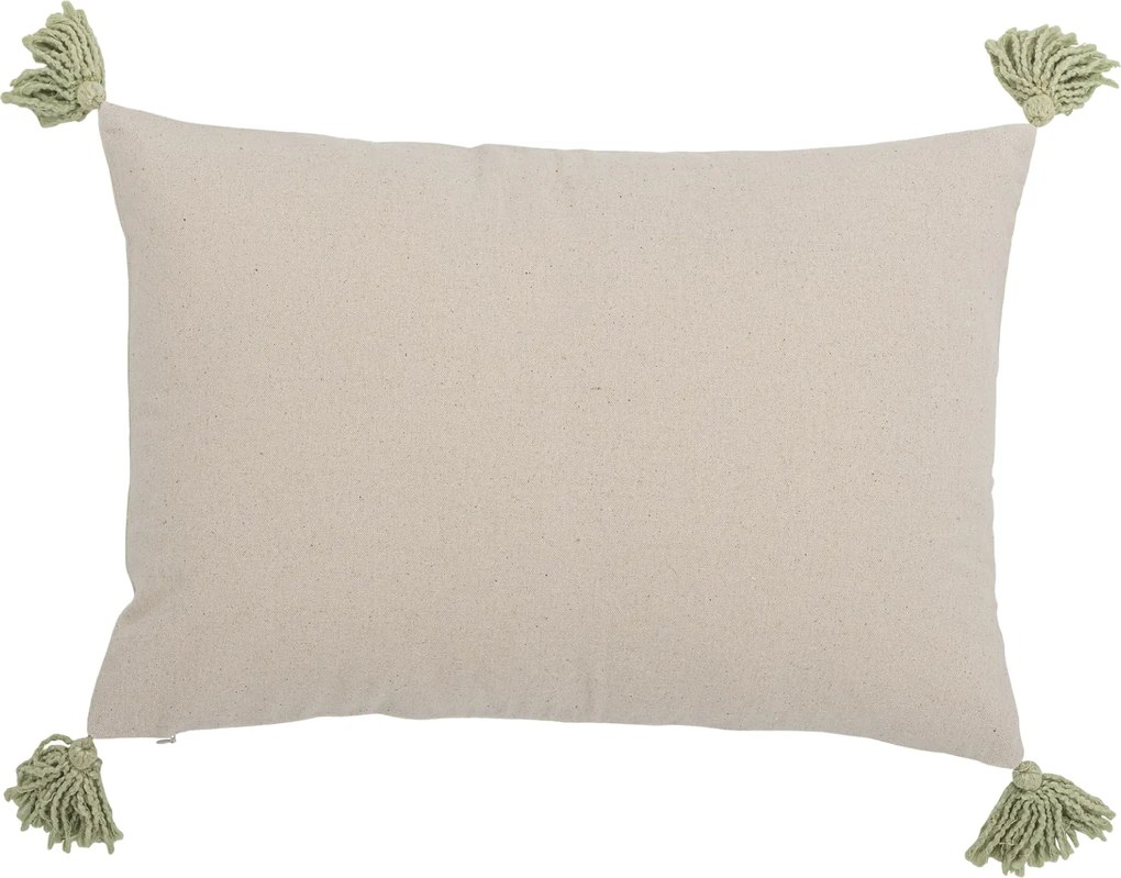 Bloomingville Dekorativní polštář s výšivkou Lemon Yellow 35 × 50 cm