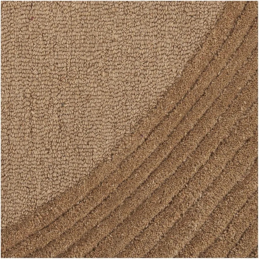 Ručne tkaný vlnený koberec v tmavo prírodnej farbe 200x300 cm Pune – House Nordic