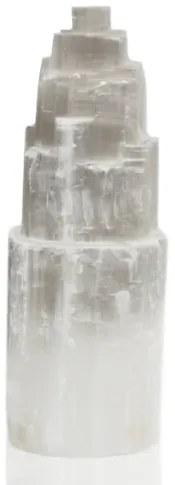 Prírodná selenitová stolná lampa 25cm