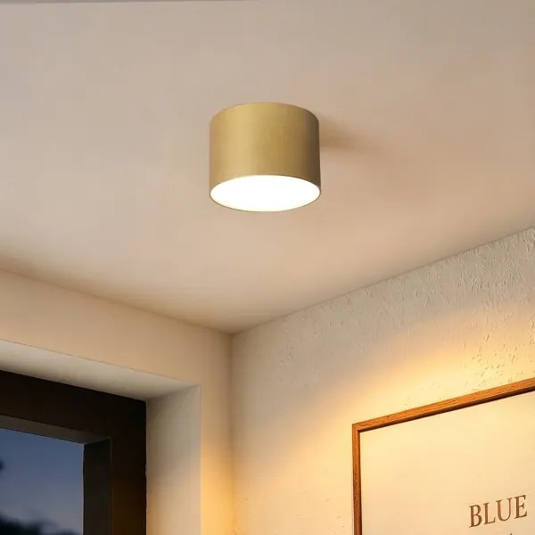 BRILAGI - Kúpeľňové stropné svietidlo FORIS LED/9W/230V pr. 9 cm zlaté IP44