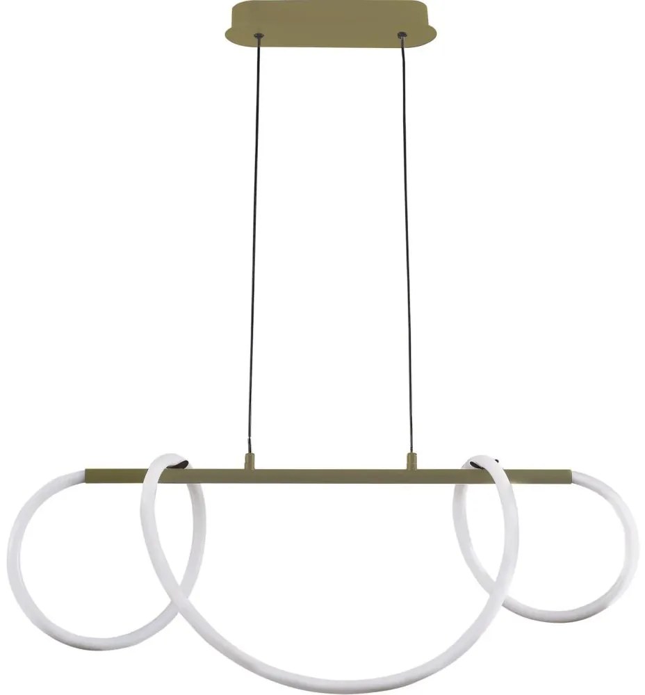 LED Luster na lanku EMMA LED/38W/230V zlatá