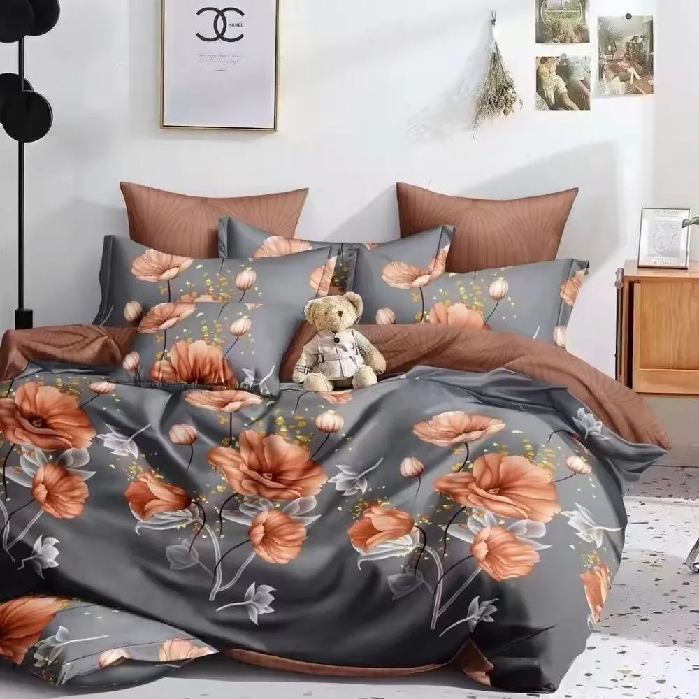 Obliečky VARMA FLOWERS 7-dielna sada 140x200 cm