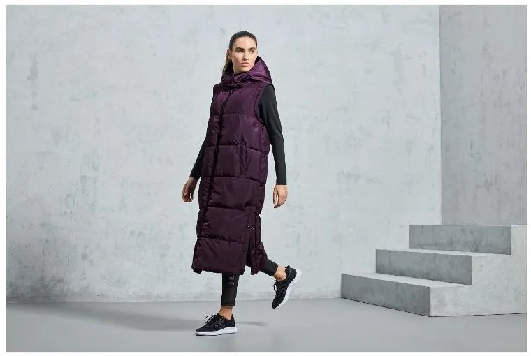 Crivit Dámsky prešívaný kabát 2 v 1 (S (36/38), fialová) (100383578)