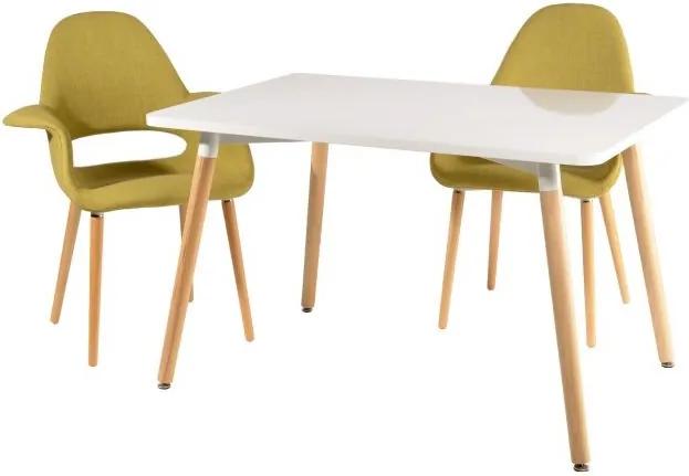 Jedálenský stôl Clara, 120 cm, biela