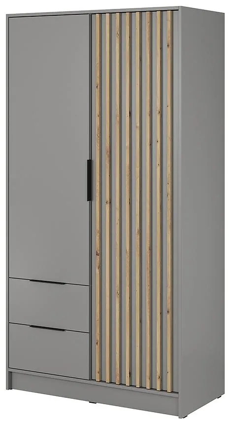 Skriňa Nelly 2d Sivá/Artisan