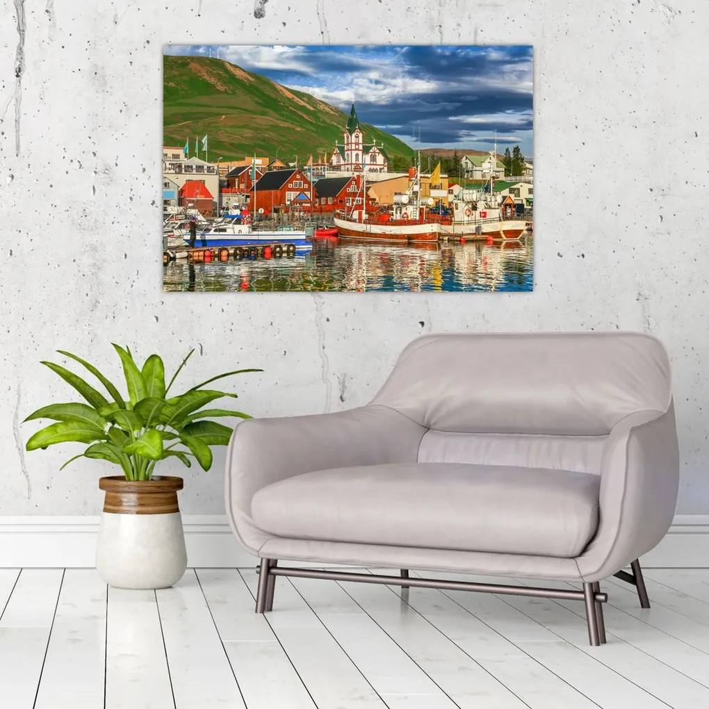 Obraz - Húsavík (90x60 cm)