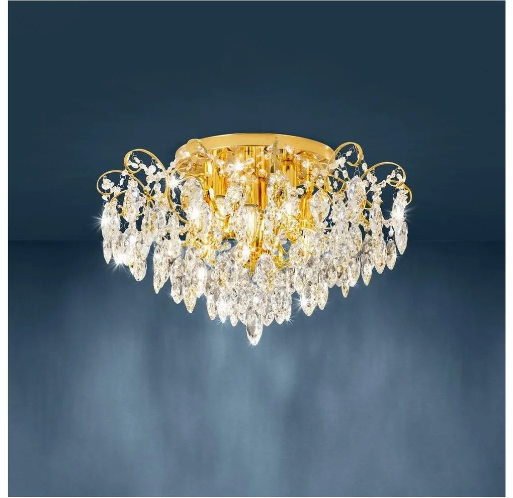 Eglo 39602 - Prisadený luster FENOULLET 6xE14/25W/230V zlatá
