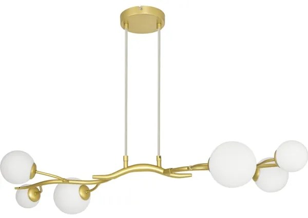 Brilagi - LED Luster na lanku MISTEL 6xG9/3W/230V zlatá/biela