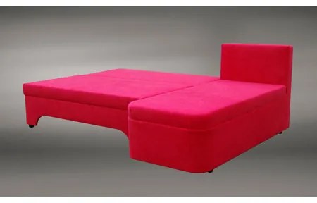 Rozkladacia rohová sedačka VALERIE Ružová Krémová