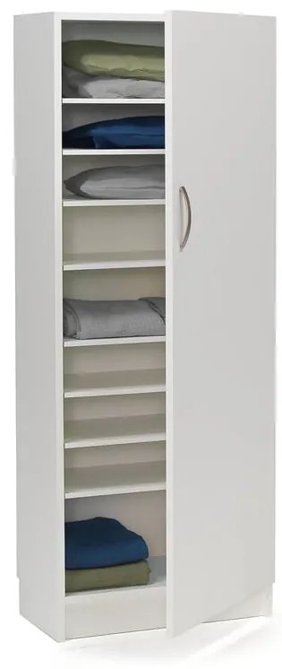 Skriňa na oblečenie, 630x340x1535 mm, biela