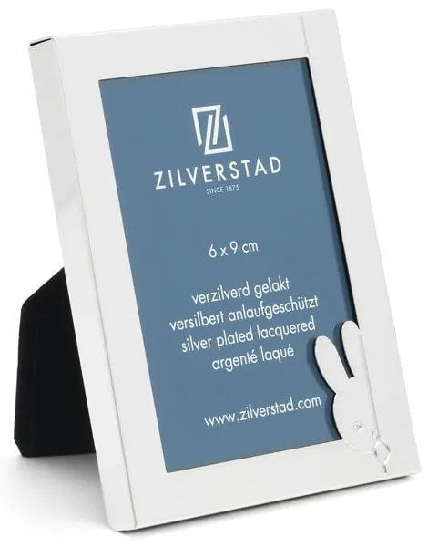 Kovový stojací rámček v striebornej farbe 8x10 cm Miffy – Zilverstad