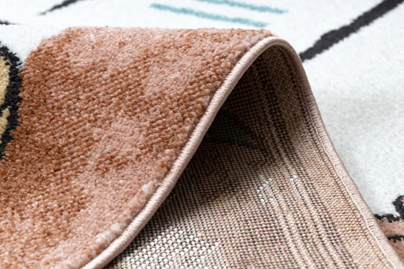 Dywany Łuszczów, Detský kusový koberec Fun Hop pink, 160x220, ružová, detská izba