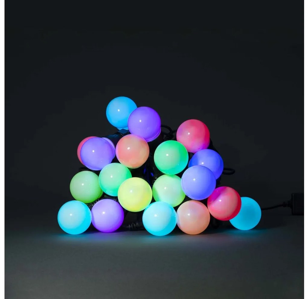 Nedis WIFILP03C20 - LED RGB Dekoračná reťaz 20xLED/8 funkcií 13m IP65 Wi-Fi Tuya