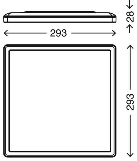 Briloner 7156-416 - LED Stropné svietidlo SLIM LED/18W/230V