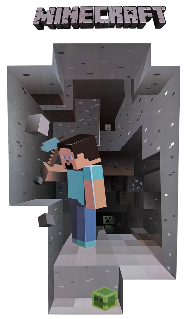 Samolepka na stenu "MINECRAFT" 50x70 cm