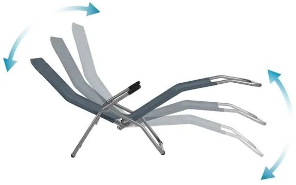 Ležadlo NILS Camp NC3017 - sivé