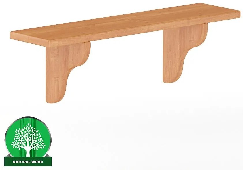 Polička borovica PK121-80x25x20 jelša