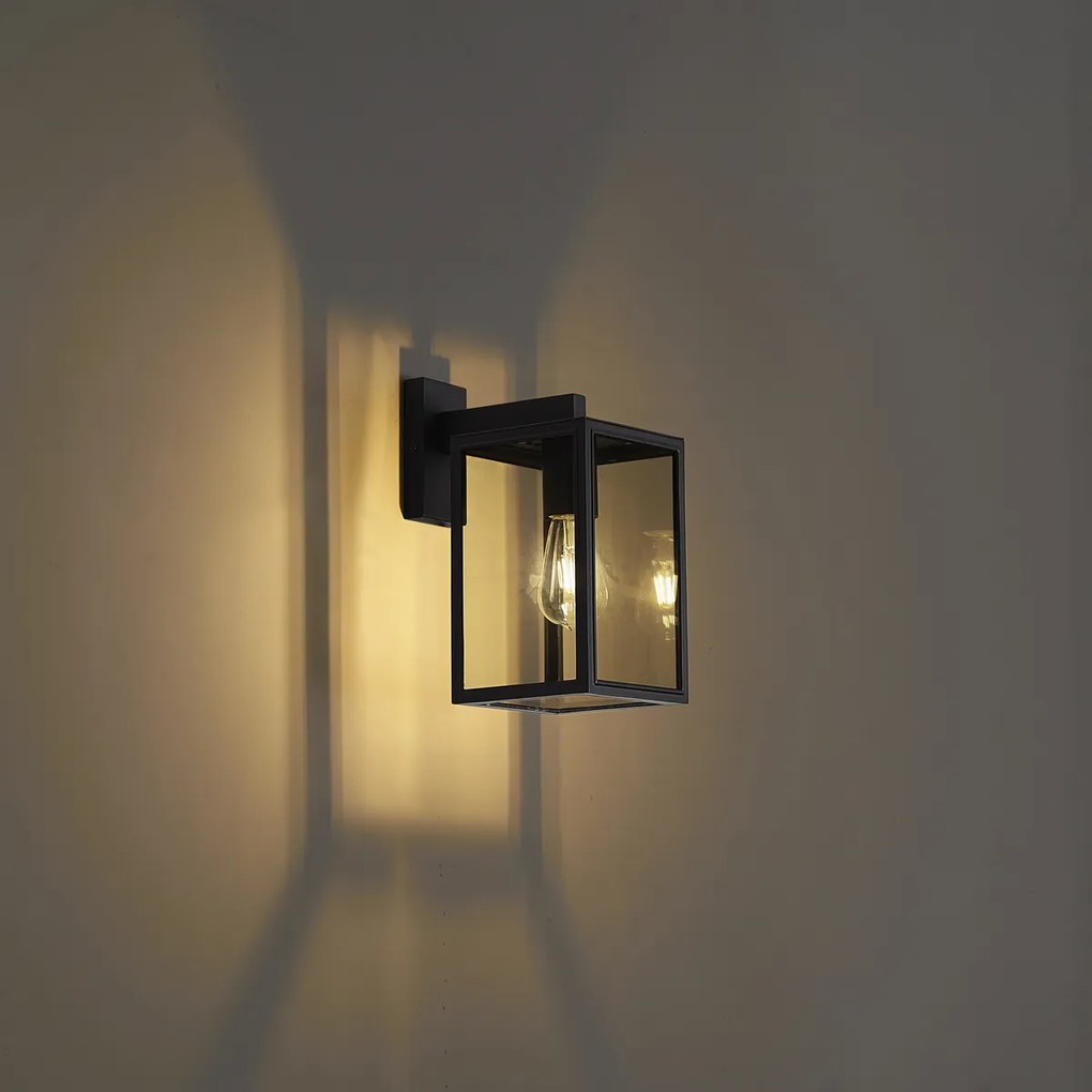 Priemyselné vonkajšie nástenné svietidlo tmavosivé IP44 - Sutton Down