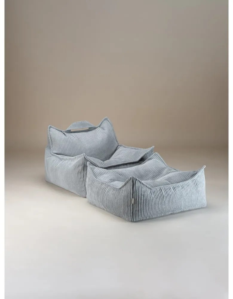 Menčestrový detský sedací vak v mentolovej farbe Chair – Wigiwama